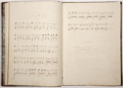 Lot 443 - A 19th century manuscript song book with...