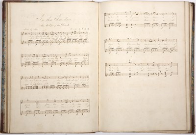 Lot 443 - A 19th century manuscript song book with...