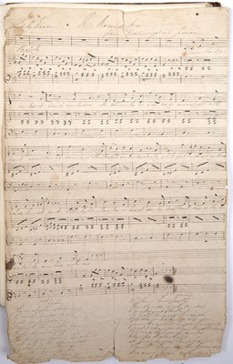 Lot 443 - A 19th century manuscript song book with...