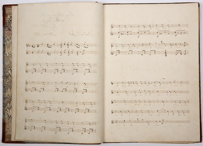 Lot 443 - A 19th century manuscript song book with...