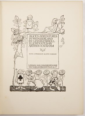 Lot 450 - Rackham (Arthur) Lewis Carroll, 'Alice's...