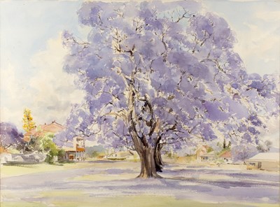 Lot 162 - Patricia Prentice (1923-2006) 'Jacarandas at...