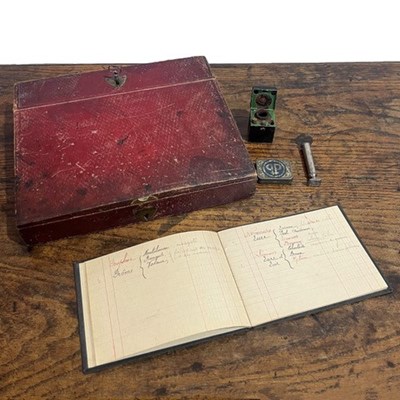 Lot 368 - Directoire leather writing box French, with...