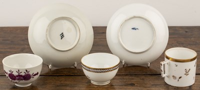 Lot 377 - Group of porcelain Swiss, 18th Century,...