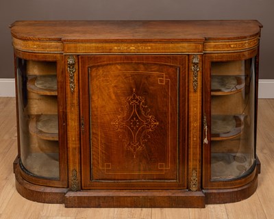 Lot 461 - A Victorian rosewood credenza