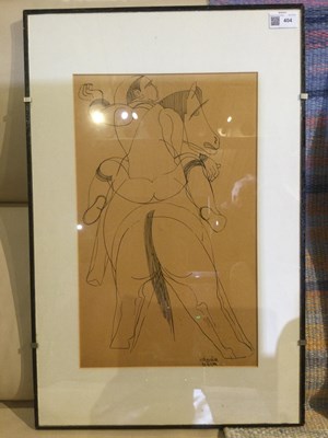 Lot 40 - Bela Kadar (1877-1955) Horse and Rider signed...