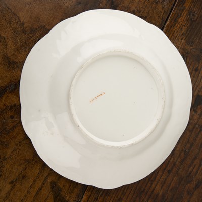 Lot 379 - Swansea white ground shallow circular bowl...