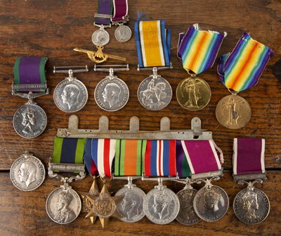 Lot 356 - Collection of medals Comprising: set of two...