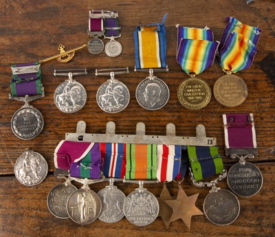 Lot 356 - Collection of medals Comprising: set of two...