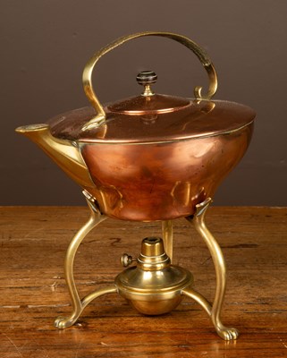 Lot 375 - A Benson Kettle on stand with burner