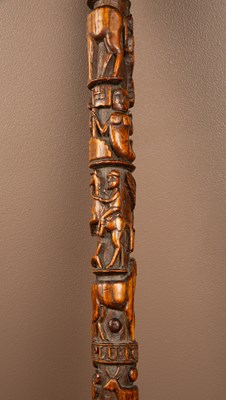 Lot 151 - A George III Folk Art walking stick