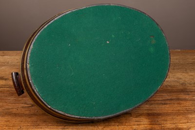 Lot 30 - A George III mahogany and brass bound tray