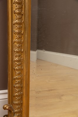 Lot 332 - A Victorian gilt framed wall mirror