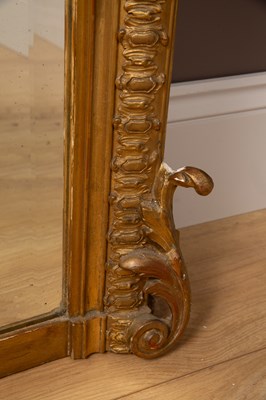 Lot 332 - A Victorian gilt framed wall mirror