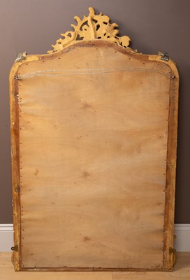 Lot 332 - A Victorian gilt framed wall mirror