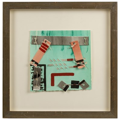 Lot 91 - Chloe Freemantle (b.1950) Green Collage; and...