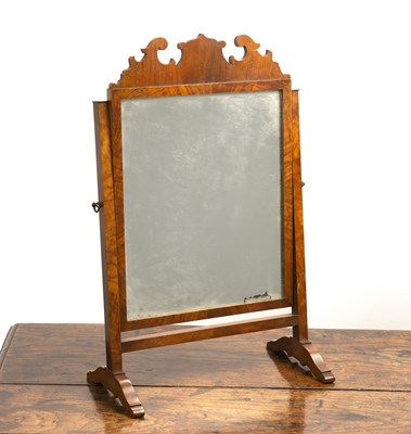 Lot 98 - Mahogany toilet or dressing table mirror in...