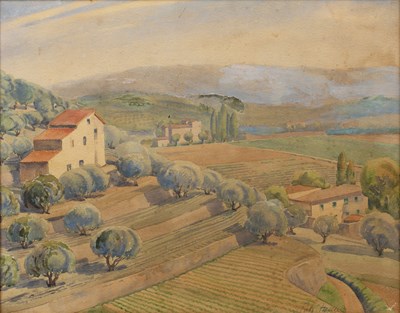 Lot 191. - Rah Fizelle (1891-1964) Tuscan Landscape...