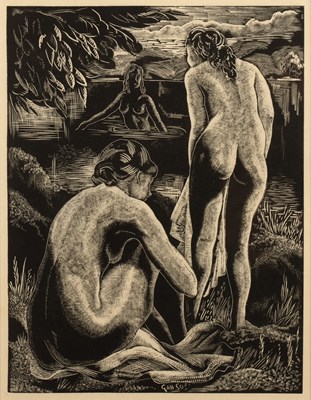 Lot 298 - Emil Ganso (1895-1941) Bathers, 1933 signed in...