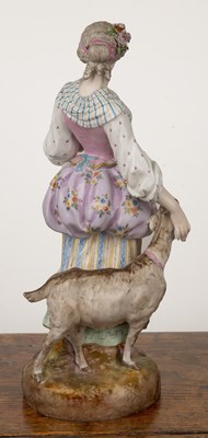 Lot 370 - Thuringia porcelain model of a Shepherdess...