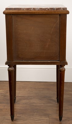 Lot 68 - French burr walnut commode or side table with...