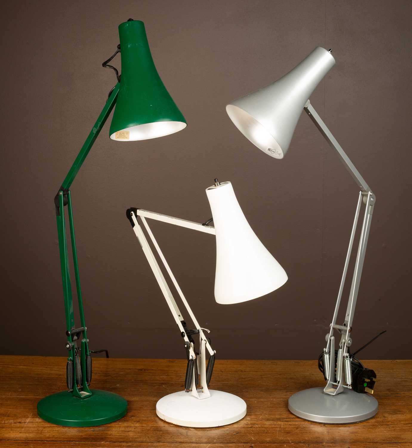 Lot 373 - Three Herbert Terry Anglepoise Model 90 lamps