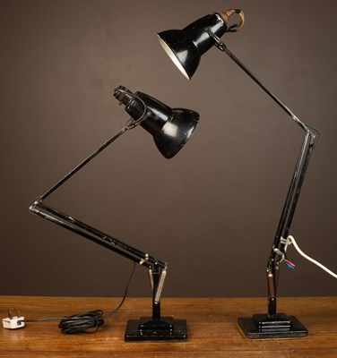 Lot 362 - A pair of Herbert Terry Model 1227 black Anglepoise lamps