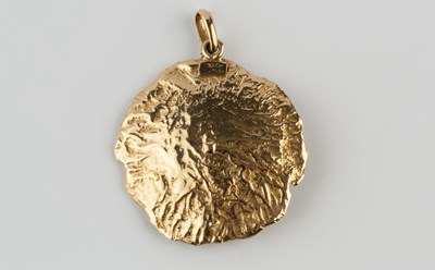 Lot 4 - An astrological pendant, the abstract panel...