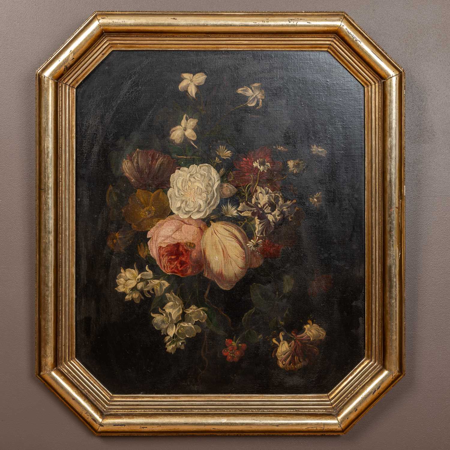 Lot 135 - 19th century school, floral still life