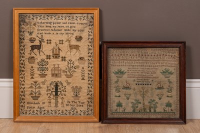 Lot 429 - Two early 19th century samplers