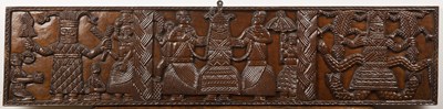 Lot 238 - Two carved Benin panels African, Southern...