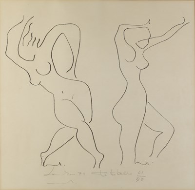 Lot 110 - Manner of Matisse Two Dancing Figures, 1971...