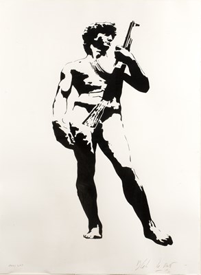 Lot 457 - Blek Le Rat (b.1951) David with Kalashnikoff...