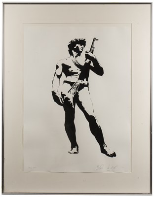 Lot 111 - Blek Le Rat (b.1951) David with Kalashnikoff...