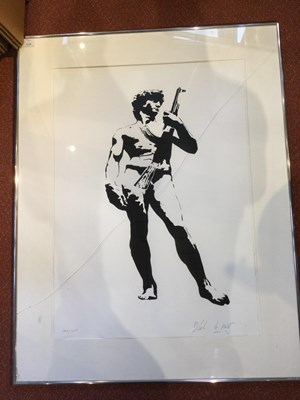 Lot 111 - Blek Le Rat (b.1951) David with Kalashnikoff...