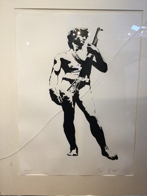 Lot 111 - Blek Le Rat (b.1951) David with Kalashnikoff...