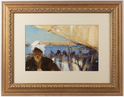 Lot 123 - Ken Moroney (1949-2018) Figures, North Africa...