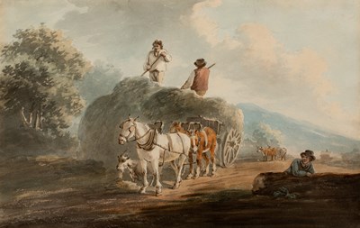 Lot 240 - Peter le Cave (act. c1769-1816) The haycart,...