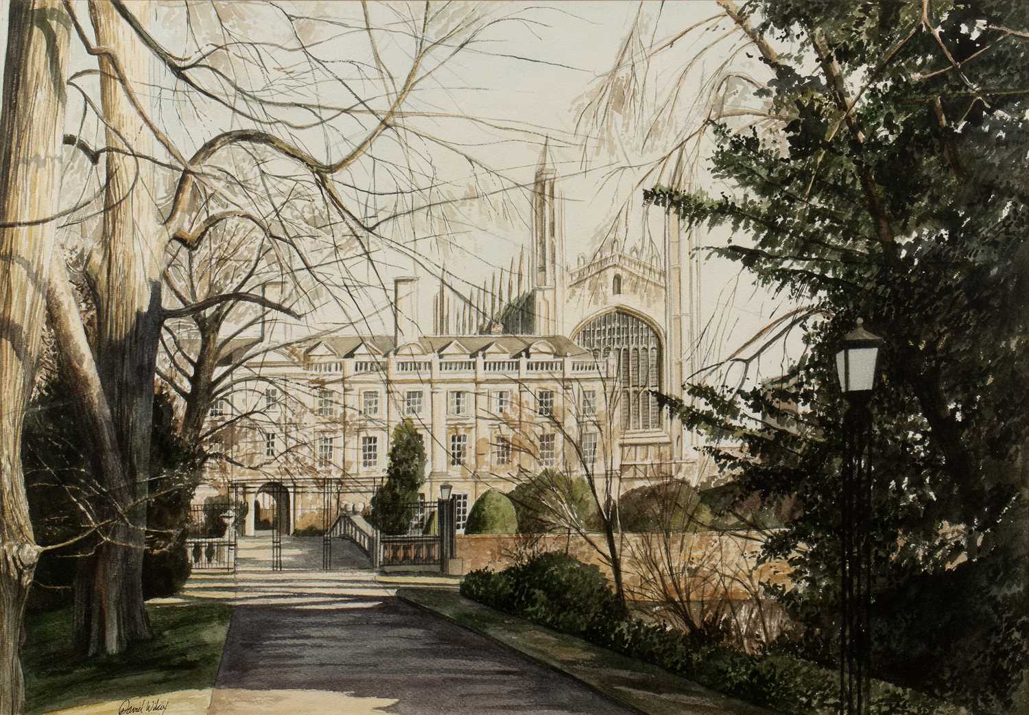 Lot 245 - David Wilcox (b.1950) King's College,...