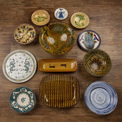 Lot 244 - Group of pottery and porcelain including...