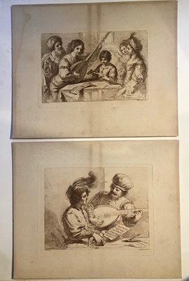 Lot 533 - F Bartalozzi after Guercino A musical...