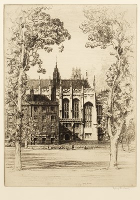 Lot 18 - Sydney R Jones (1881-1966) 'Inner Temple...