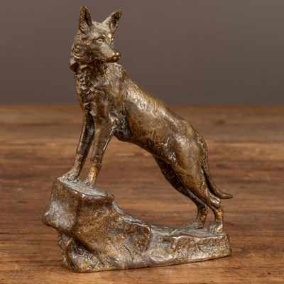 Lot 230 - Marius Joseph Sain (French b.1877-d.1961), 'Le Loup'