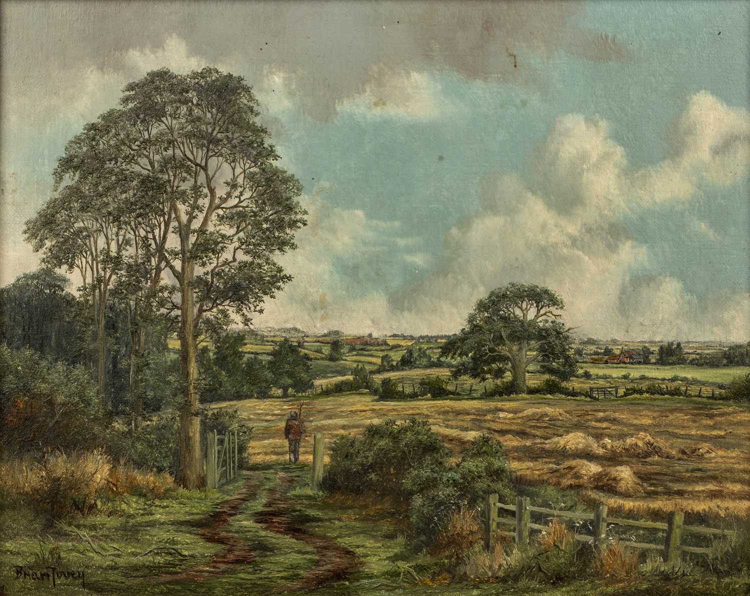 Lot 282 - Brian Tovey (b.1943) 'The Hay Field, Preston...