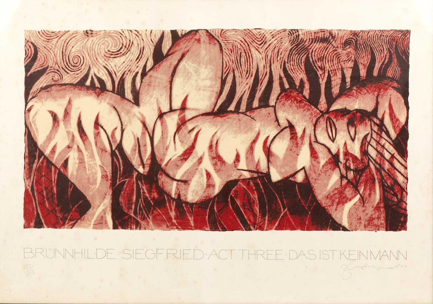 Lot 541 - Tom Phillips (1937-2022) 'Brunnhilde',...