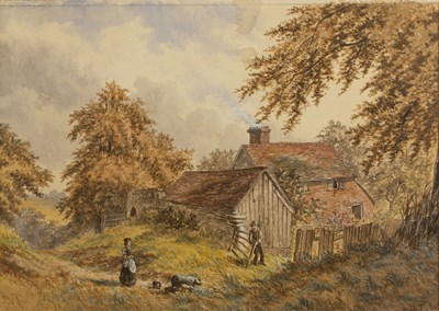 Lot 284 - Robert E Buckley (19th century) 'At Leith Hill,...