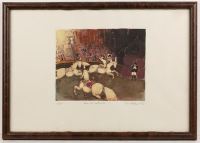 Lot 88 - Carlo Roselli (b.1939) Dame Colorate etching...