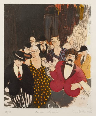 Lot 88 - Carlo Roselli (b.1939) Dame Colorate etching...