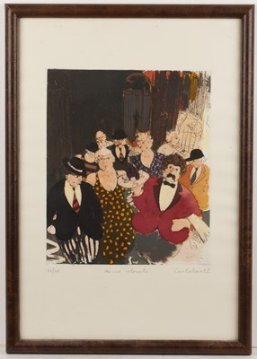 Lot 88 - Carlo Roselli (b.1939) Dame Colorate etching...