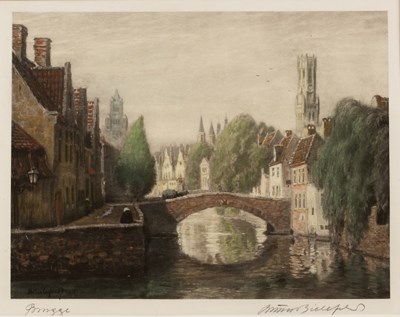 Lot 14 - Bruno Bielefeld (1879-1973) 'Bruges',...